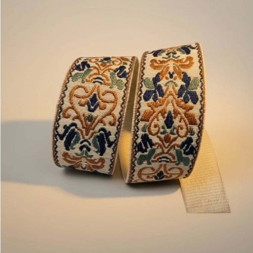 Embroidered Adjustable Shoulder Strap – 1.97” Boho Chic Crossbody Strap